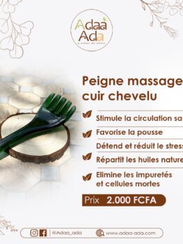 Peigne massage cuir chevelu